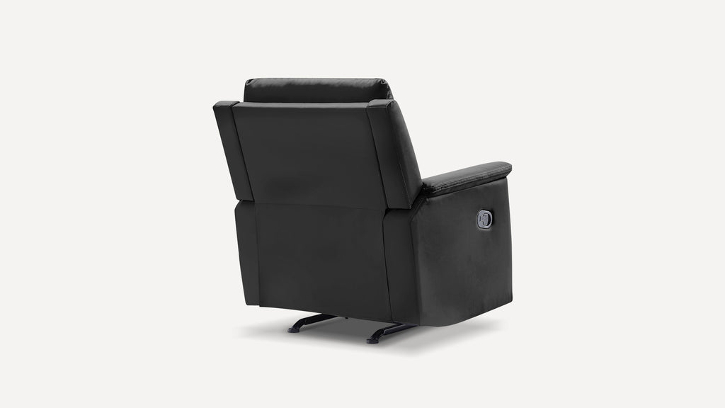 Recliner Chair Padded Seat Pu Leather Single Sofa Recliner Modern Recliner Seat Club Chair Home Theater Seating